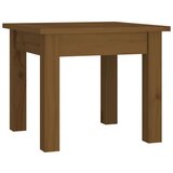 Maison Chic Klubska mizica - kavna mizica - Nizka mizica medeno rjava 35x35x30 cm trdna borovina, (21754784) Cene