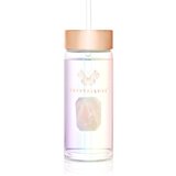 Crystallove Straw Water Bottle Posoda za vodo s slamico Hologram - Rose Quartz 400 ml | Shoptok.si