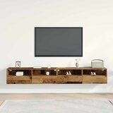 TV zidni ormar Zidne 2 pcs Staro drvo 100 x 30 x 30 cm | shoptok.hr