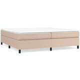 vidaXL Box spring posteljni okvir kapučino 200x200 cm umetno usnje, (20739695) | Shoptok.si