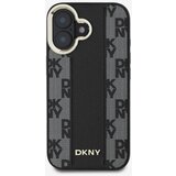 Dkny PU Leather Checkered Pattern Magsafe iPhone 16 Plus Black Ovitek za telefon Vijolična | Shoptok.si