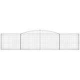  Lučne gabionske košare 5 kom 400x30x80/100 cm pocinčano željezo | shoptok.hr