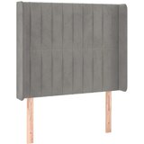 Box spring postelja z vzmetnico LED svetlo siva 80x200 cm žamet, (20789669) | Shoptok.si
