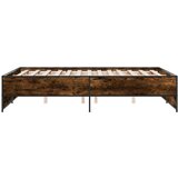vidaXL Okvir za krevet boja hrasta 135x190cm konstruirano drvo i metal | shoptok.hr