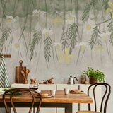  Foto tapeta - Home herbarium - subtle floral motif with flowers in watercolour style 200x140 | shoptok.hr