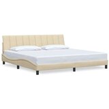  Okvir za krevet bez madraca krem 200x200 cm od tkanine - Krema 200 x 200 cm | shoptok.hr