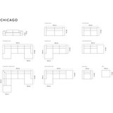 Cosmopolitan Design Tirkizna kutna garnitura (s desnim kutom) Chicago – | shoptok.hr