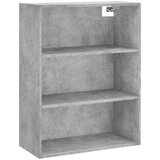 vidaXL Visoka komoda betonsko siva 69,5x34x180 cm inženirski les | Shoptok.si