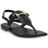 S.piero Sandali & Odprti čevlji BLACK FLAT SANDAL Črna