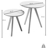  Set od 2 konferencijska stolića VEYLOR, hrast | Eponuda.com