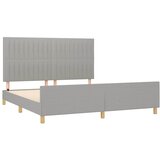  Okvir kreveta bez madraca svjetlosivi 180x200 cm od tkanine | shoptok.hr