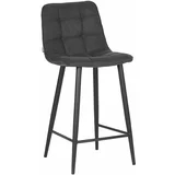 LABEL51 Antracitno sivi barski stoli v kompletu 2 ks 94 cm Jelt –