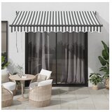 vidaXL Zložljiva tenda antracit in bela 3x2,5 m blago in aluminij | Shoptok.si