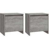 vidaXL Nočna omarica 2 kosa siva sonoma 45x34x44,5 cm iverna plošča | Shoptok.si