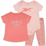 set za bebe devojcice tri dela/ rozi animal