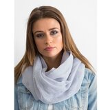 Fashion Hunters Light gray scarf with rhinestones Cene