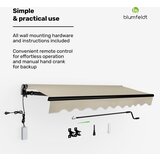 Blumfeldt CloudShade tenda, Pametna kontrola, UV zaštita, Montaža na zid | shoptok.hr