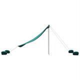 Nadstrešnica za plažu s pješčanim sidrima zelena 214 x 236 cm | shoptok.hr