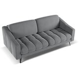 Makamii Siva žametna sedežna garnitura 202 cm Nalu – | Shoptok.si