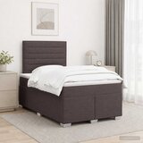  Boxspring krevet s madracem Tamno smeđa 120 x 190 cm Tkanina Cijene