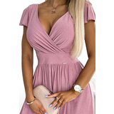 Numoco Dress with neckline and short sleeves | Shoptok.si