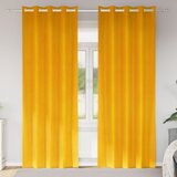  Zavjese za zamračivanje 2 pcs Žuta 140 x 225 cm Baršun | shoptok.hr