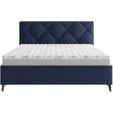 MID.YOU OBLAZINJENA POSTELJA 180 cm x 200 cm , tekstil temno modra | Shoptok.si
