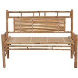  Klupa s jastukom 120 cm od bambusa | shoptok.hr