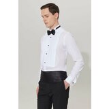 ALTINYILDIZ CLASSICS Men's White Non-iron Slim Fit Slim Fit Shirt with Ankle Collar 100% Cotton Non-iron Shirt. Cene