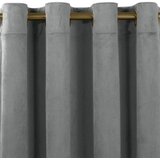  Curtain VILA color graphite style classic golden gold metal eyelets velvet 265x225 HOMEDE | shoptok.hr
