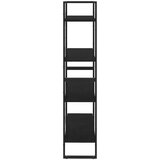 vidaXL ormarić za knjige s 4 razine crni 80x30x140 cm masivna borovina | shoptok.hr