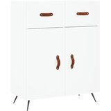  Visoka komoda bijela 69,5x34x180 cm konstruirano drvo | shoptok.hr