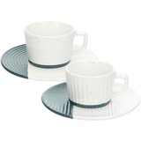 Andrea Fontebasso Skodelica za črno kavo s podstavkom Rice 90ml / 2 kos / modra / porcelan, (5000199592) Cene