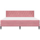  Okvir kreveta s madracem Ružičasta 200 x 200 cm Baršun | shoptok.hr