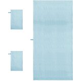 vidaXL Komplet športnih brisač 3 pcs Modra Poliester in poliamid | Shoptok.si