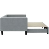  Dnevni krevet na razvlačenje svjetlosivi 90 x 200 cm od tkanine | shoptok.hr