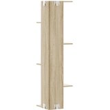  Kutna zidna polica boja hrasta sonome 36,5x36,5x140 cm drvena | shoptok.hr