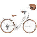  BICIKL KENZEL SIGNORA 28" gradski bicikl - Bijelo-smeđa - 28" | shoptok.hr