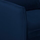 Ropez Tamno plava baršunasti sofa 138 cm Juli – | shoptok.hr