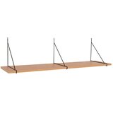 House Nordic Polica u dekoru jasena u prirodnoj boji 120 cm Chiba – | shoptok.hr
