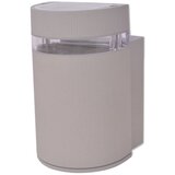  Vanjska polucilindrična zidna svjetiljka siva aluminijska | Eponuda.com