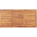  3-dijelni vrtni blagovaonski set od masivne tikovine Smeđa 180 cm table length | shoptok.hr