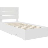 vidaXL Konstrukcija postelje Bela 90 x 190 cm Konstruiran les, (5000113743) | Shoptok.si