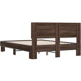  Okvir kreveta boja hrasta 120x200 cm konstruirano drvo i metal | shoptok.hr