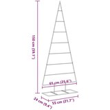 vidaXL Kovinska novoletna jelka za dekoracijo črna 150 cm | Shoptok.si