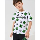 Sinsay Pamučna loose majica s printom Minecraft Cijene