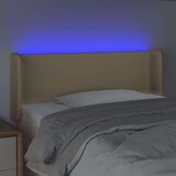  Posteljno vzglavje krem 83x16x78/88 cm blago, (20794179) | Shoptok.si