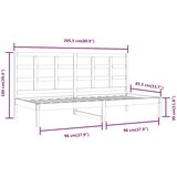  Dnevni krevet bez madraca bijeli 80 x 200 cm masivna borovina | shoptok.hr