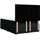  Krevet s oprugama i madracem crni 140x200 cm od tkanine | shoptok.hr