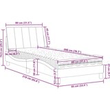  Postelja z vzmetnico roza 80x200 cm žamet, (21216064) | Shoptok.si